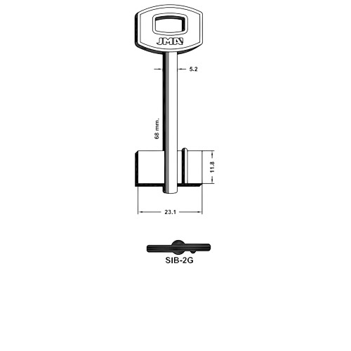 Key Blank SIB-2G