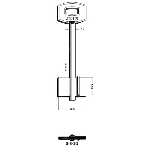 Key Blank SIB-3G
