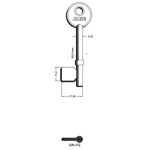 Key Blank UN-1G