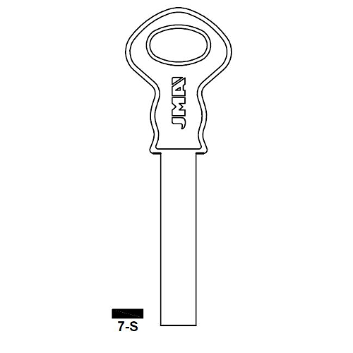 Key blank 7-S