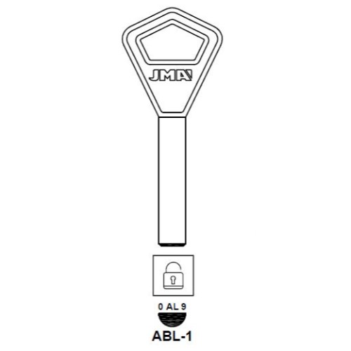 Key Blank ABL-1  Brass