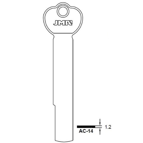 Key blank AC-14