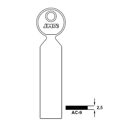 Key blank AC-9