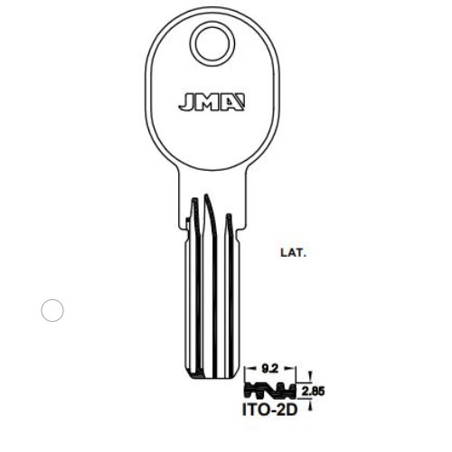 Key Blank ITO-2D