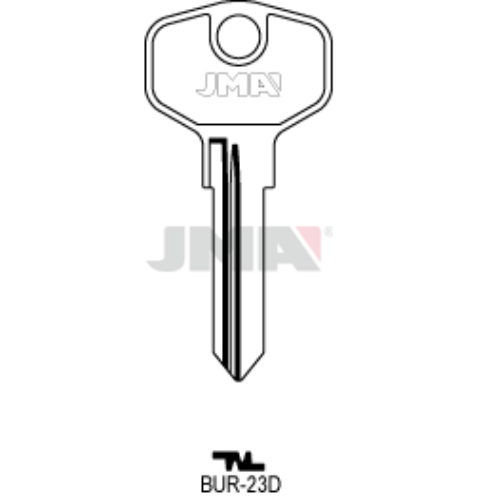 Key blank BUR-23D