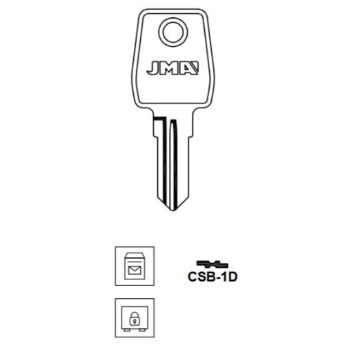 Key blank CSB-1D