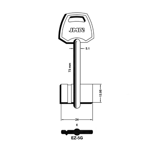 Key Blank EZ-5G