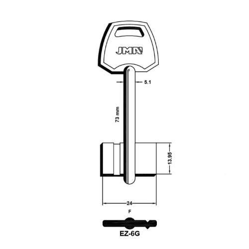 Key Blank EZ-6G