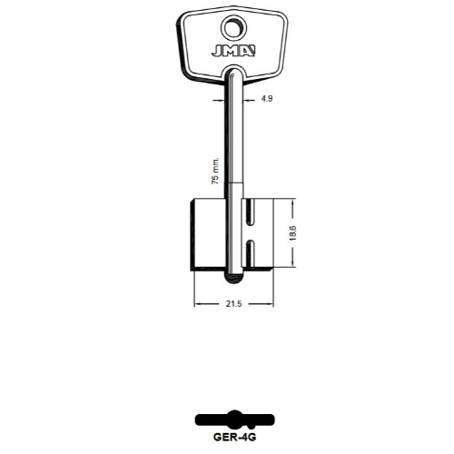 Key Blank GER-4G