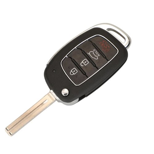 3 button + panic flip key shell, fits Hyundai