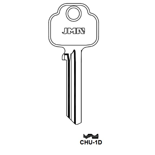 Key blank CHU-1D
