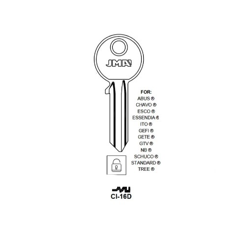 Key blank CI-16D
