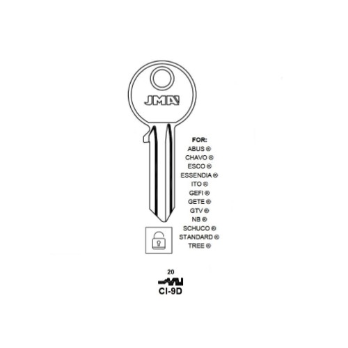 Key blank CI-9D