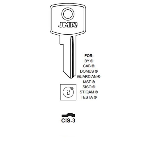 Key blank CIS-3