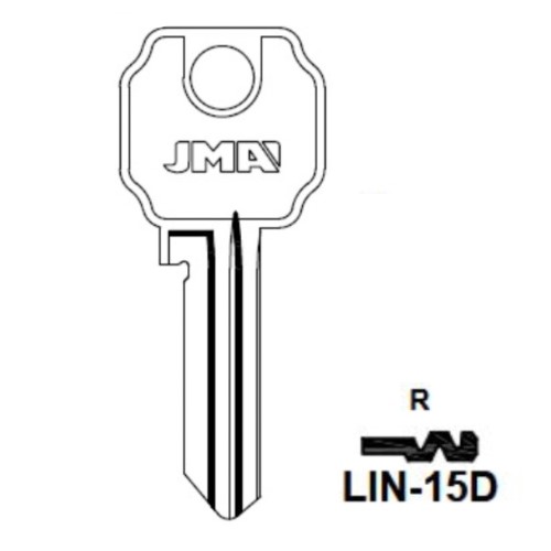 Key blank LIN-15D
