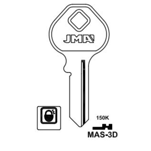 Key blank MAS-3D