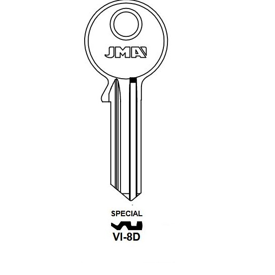 Key blank VI-8D