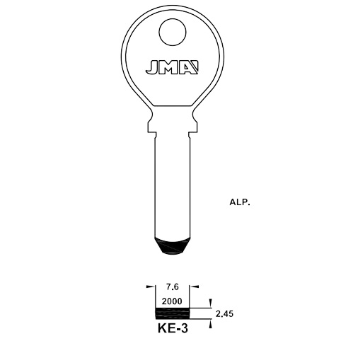Key Blank KE-3