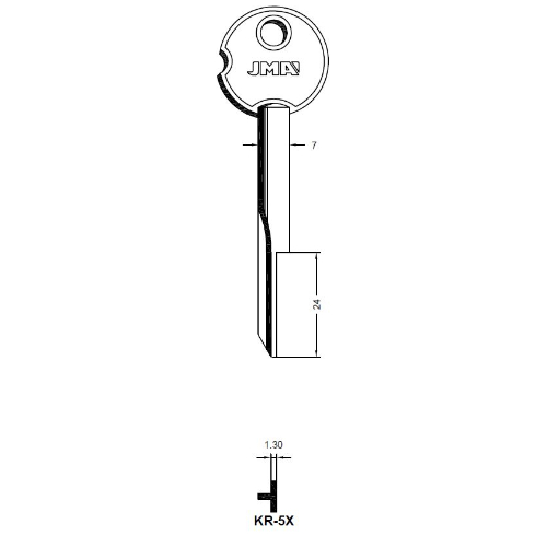 Key Blank KR-5X
