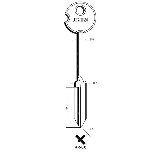 Key Blank KR-8X