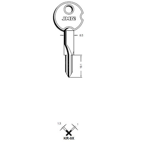 Key Blank KR-9X