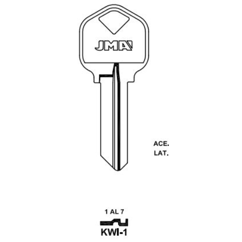 Key blank KWI-1