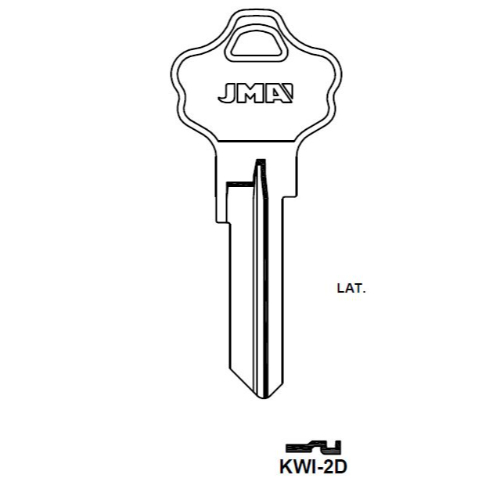 Key blank KWI-2D