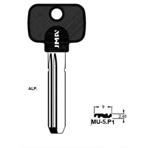 Key Blank MU-5P