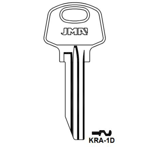 Key blank KRA-1D