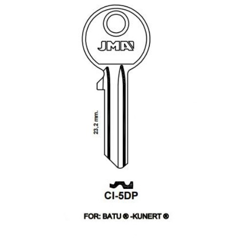 Key blank CI-5DP