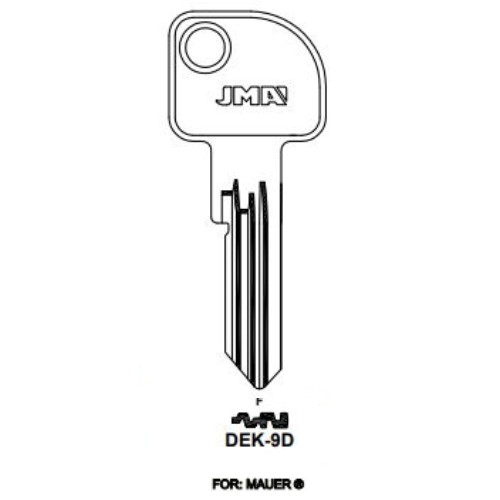 Key blank DEK-9D