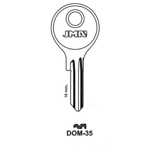 Key blank DOM-35