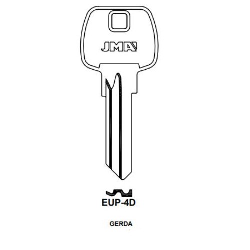 Key blank EUP-4D