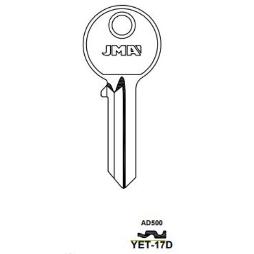Key blank YET-17D