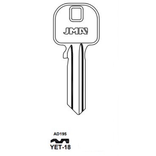 Key blank YET-18