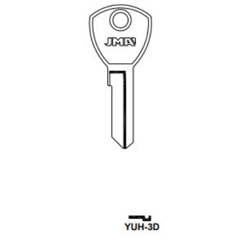 Key blank YUH-3D