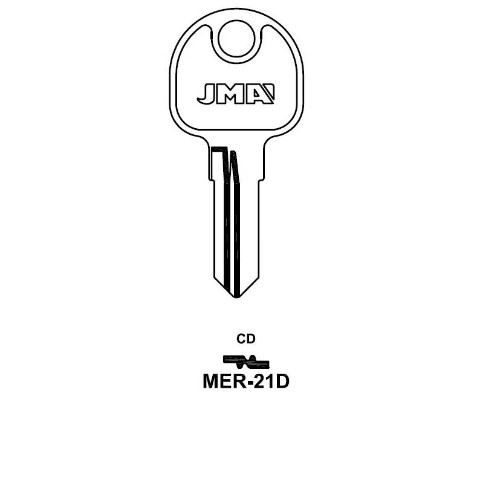 Key blank MER-21D