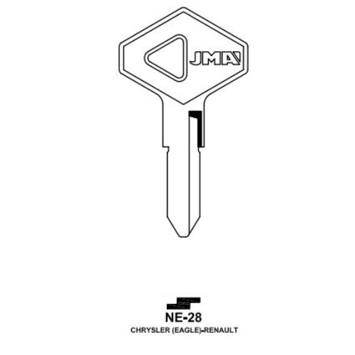 Key blank NE-28