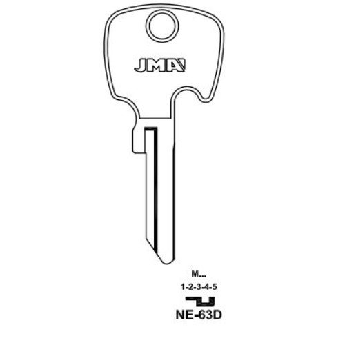 Key blank NE-63D
