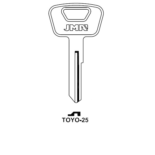 Key blank TOYO-25
