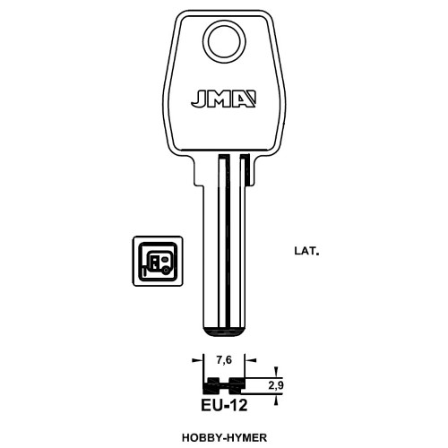Key blank EU-12