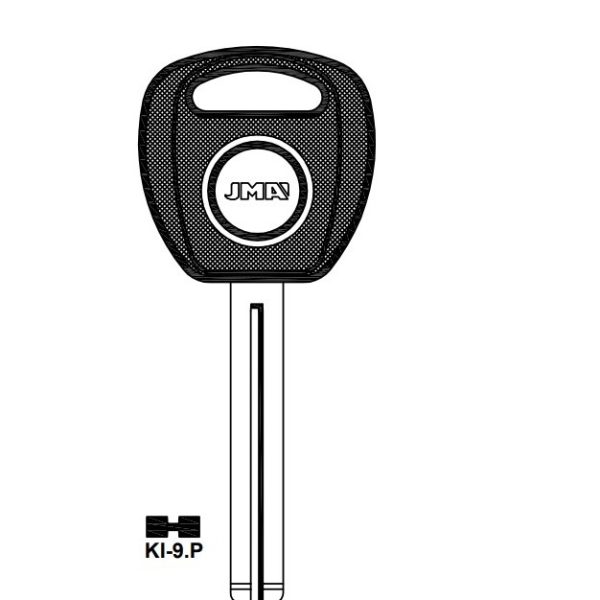 Transponder key blank TP00KI-9P