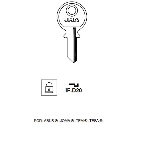 Key blank IF-D 20
