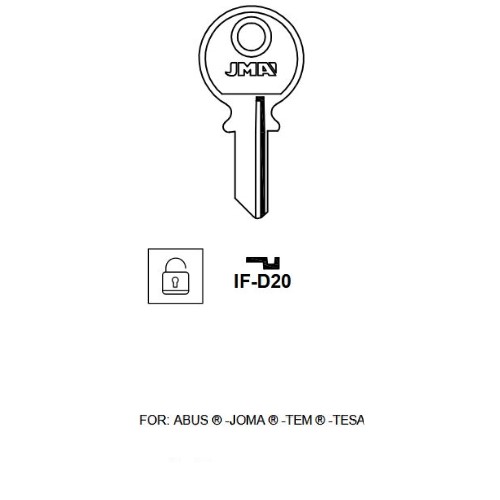 Key blank IF-I 20