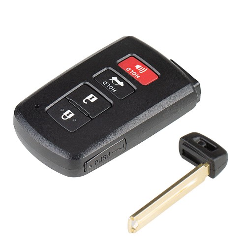 3+1 button smart key shell, fits Toyota CHR