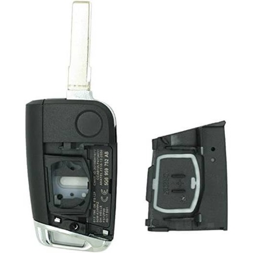 Key shell with HU-HAAP1 blade, fits VW Golf MK7,  Skoda Octavia, Seat - Image 2