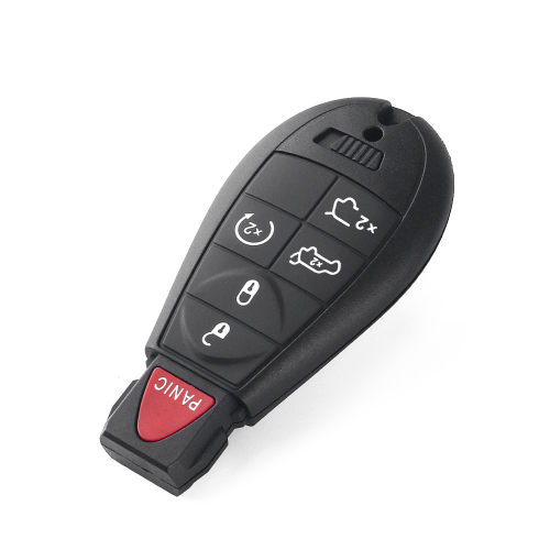 5+1 button flip remote key shell, fits Chrysler