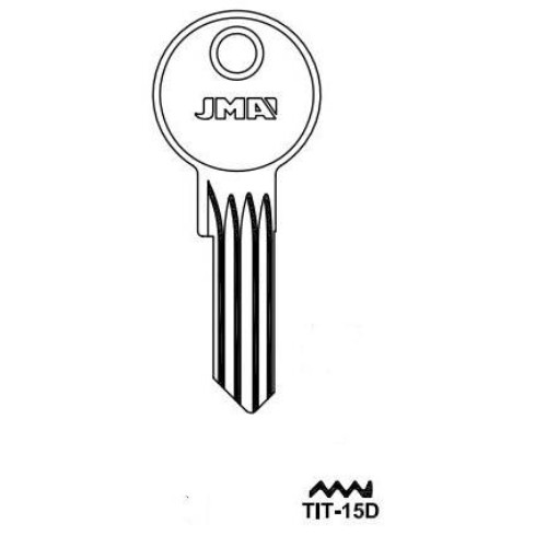 Key blank TIT-15D
