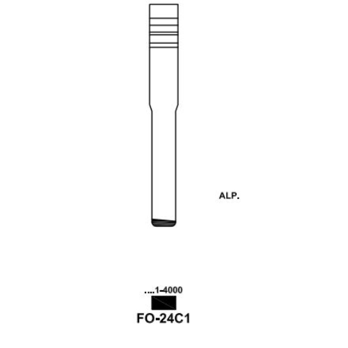 Key blade Ford FO-24C1