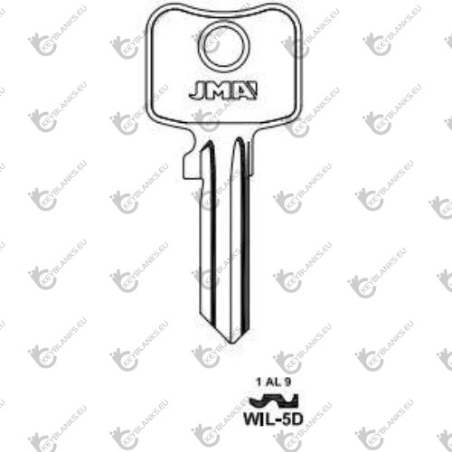 Key blank WIL-5D